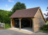 Sussex oak framed garage