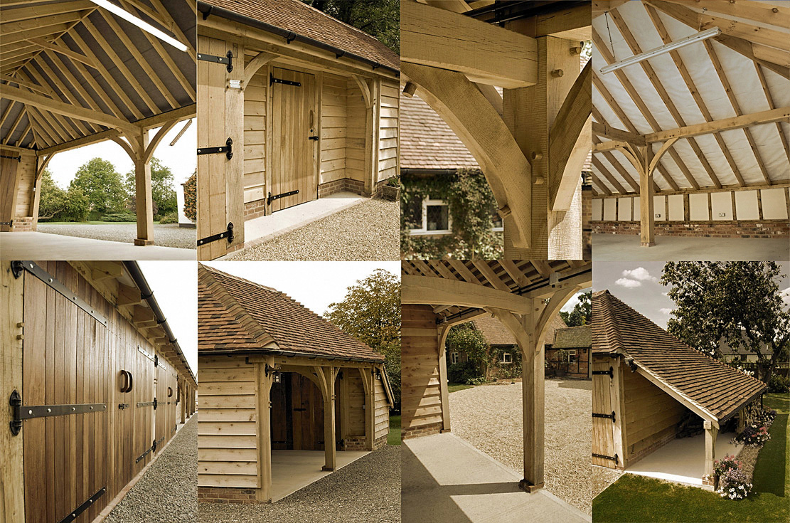 Oak Framed Garages by The Classic Barn Company