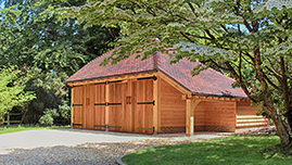 Traditional Oak Framed Barn Building in Herefordshire